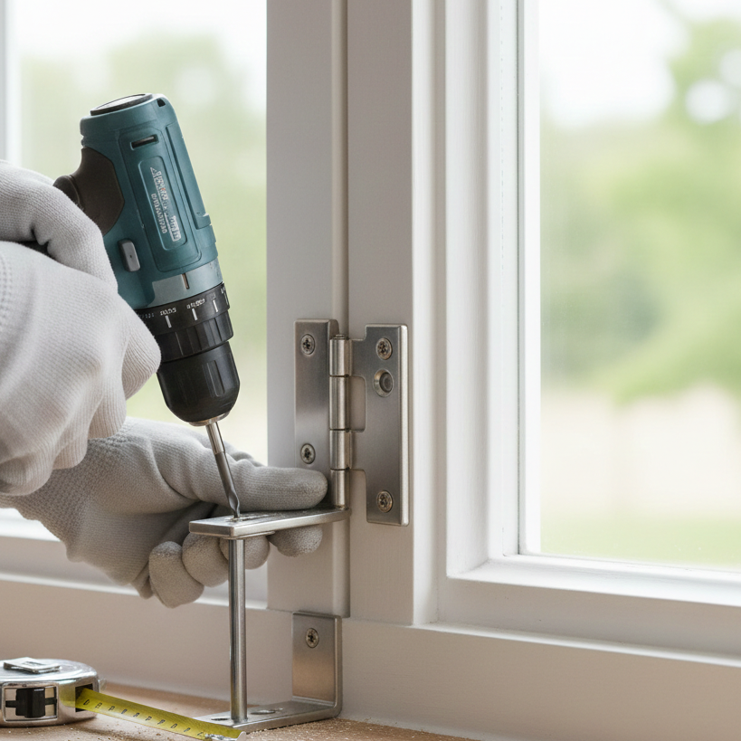 Window Hinge Installation